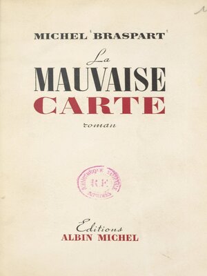 cover image of La mauvaise carte
